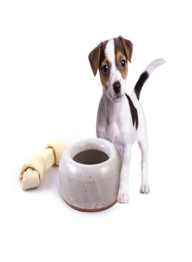 Modern Artisans American Made Heavy-Weight Splash-Reducing Stoneware Water Bowl for Cats and Small Dogs (48oz) - Image 3